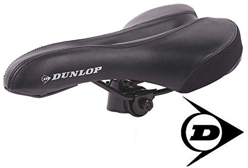 Sièges VTT : Dunlop FGM19 Selle de vélo ergonomique pour homme et femme, selle de vélo en gel respirant, résistante aux chocs, selle en gel souple, selle de vélo de course, selle de trekking, noir