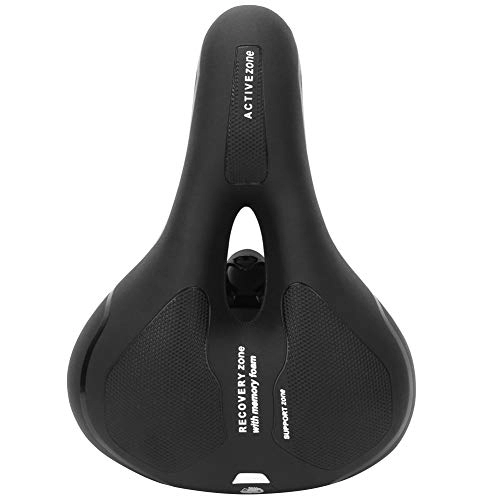 Sièges VTT : Heitune VTT vélo Selle d'absorption des Chocs vélo Creux Coussin Coussin siège(Black)