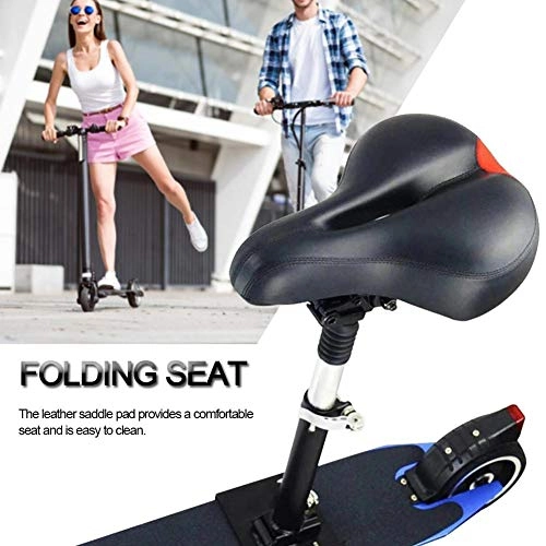 Sièges VTT : HELING Chaise Pliante rglable en Hauteur avec Amortisseur de Selle de Planche roulettes lectrique pour Scooter, sige Pliable pour Selle, pour M365 Xiaomi mijia