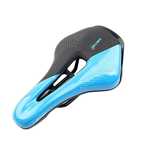 Sièges VTT : HIXISTO Selle VTT，Selle De VéLo Coussin de siège de vélo MTB Selle Epaissement Épaississement Creux Respirant Selle Confortable Large Selle à vélo (Color : T)