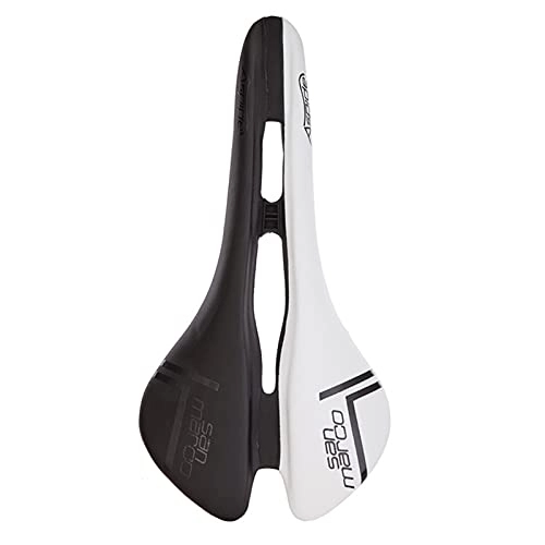 Sièges VTT : HIXISTO Selle VTT，Selle De VéLo Selle Selle assoiffe Hommes Cyclisme vélo Selle vélo vélo pièces de Rechange (Color : Black White)