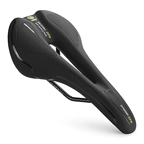 Sièges VTT : HIXISTO Selle VTT，Selle De VéLo Selle à vélo de Route Ultralight Racing Road Selle de vélo pour Hommes Doux Confortable VTT Cyclisme Cyclisme Pièces de Rechange (Color : Black)