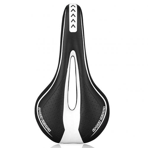 Sièges VTT : HIXISTO Selle VTT，Selle De VéLo Vélo de VTT Vélo Vélo Cyclisme Épaissi Confort Extra Confort Ultra Silicone 3D Coussin de Gel Coussin Coussin de Coussin de vélo Selle (Color : Black White)