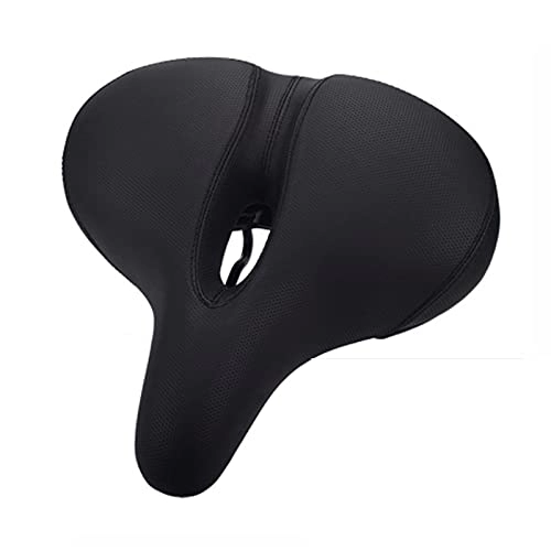 Sièges VTT : HZTEC Selle Velo Confortable Selle VTT Selle de vélo de Remplacement Universel Beach Grand Selle de Ressort de Printemps (Color : Black)