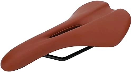 Sièges VTT : HZTEC Selle Velo Confortable Selle VTT Selle de vélo Universel Selle VTT Couverture de siège VTT Coussin Confortable Accessoire de Cyclisme Coussin (Color : Brown)