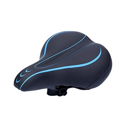 Sièges VTT : JIAODIE Selle de vélo, selle de vélo, coussin de selle de vélo, coussin de selle de vélo résistant aux chocs, grand confort pour vélo de route, VTT et vélo pliable (bleu)