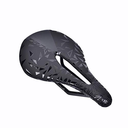 Sièges VTT : JIXIN Selle Velo, PU + Selle en Fibre De Carbone Route VTT Vélo De Montagne Vélo Selle pour Homme