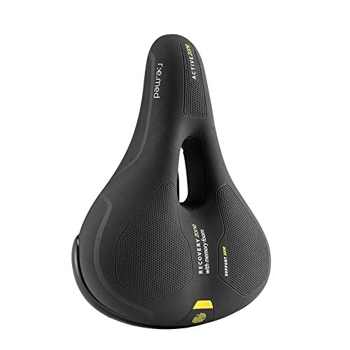 Sièges VTT : JIXIN Selle Velo, Selle De Vélo VTT Athlétique Creux Respirant Mousse À Mémoire De Forme Éponge Coussin Amortisseur Selle De Vélo Unisexe Noir, B