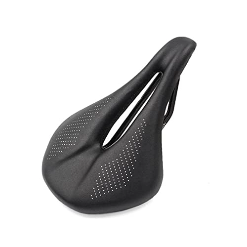 Sièges VTT : KDOQ Nez Court Selle en Fibre de Carbone Selle de vélo Route VTT Coussin Pad Cuir PU Confort Course Vélo Large 155mm (Color : 240 x 155mm)