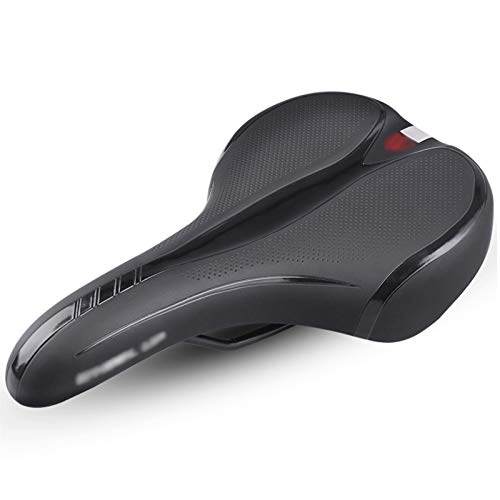 Sièges VTT : KJRJKX Selle de vélo, Haut-élastique Shock Absorber avec Bande réfléchissante de sécurité Respirant VTT Vélo Seat VTT Vélo Skidproof Selle