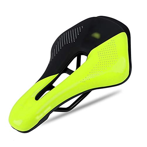 Sièges VTT : KJRJKX Selle de vélo, Vélo Seat Selle VTT Route Selle VTT Course Selle PU Respirant Souple Coussin Ergonomique Siège (Color : Green)