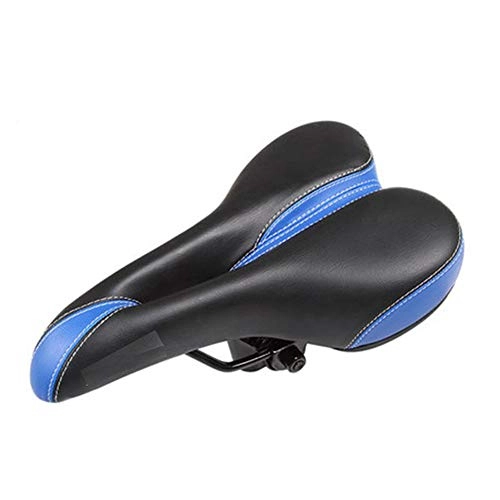 Sièges VTT : KUAI Selle De Siège De Vélo Confortable, Selle Respirante Creuse en Coton À Haute Élasticité Douce pour Vélo De Montagne, Adaptée Au Vélo De Montagne Et Au Vélo De Route, Bleu