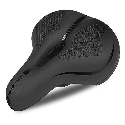 Sièges VTT : KUAQI Selle de Vélo Ergonomique en Gel, Siège de Bicyclette avec Large Confortables Coussin de Selle évidé par vélo Antichoc de VTT vélo Cyclisme Anti-poussière portatif