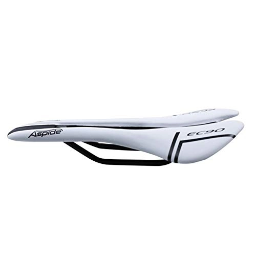 Sièges VTT : LIANYG Selle De VéLo Selle VTT en Cuir Pleine en Cuir Souple Selle Faire du vélo Pièces Selle Vélo Route Selle 334 (Color : White)