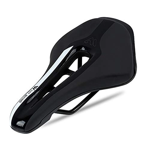 Sièges VTT : LIANYG Selle De VéLo Vélo Seat Selle VTT Montagne Vélo Route Selle Vélo Course Selle Doux et Respirant Coussin Ergonomique Siège 334 (Color : Black White)