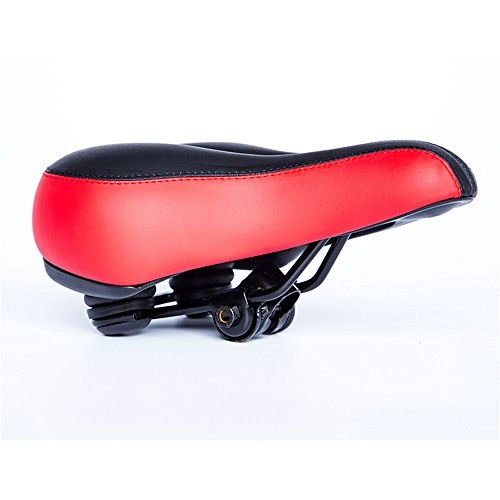 Sièges VTT : Liergou Selle VTT Selle de Selle pour Selle de vélo - Selle Confortable et épaisse, Coussin de vélo de Montagne (Couleur : Rouge)