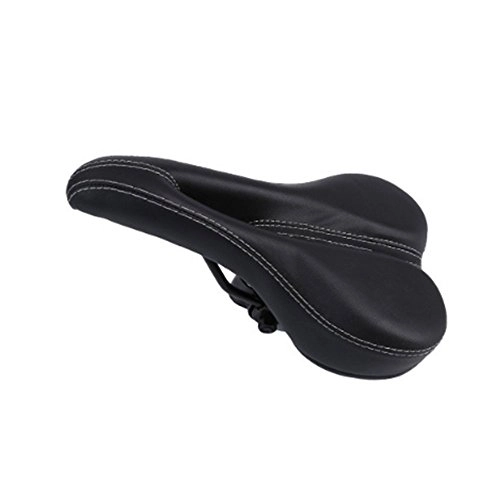 Sièges VTT : Liergou Selle VTT Selle de Selle Universelle pour Bicyclette - Coussin Confortable et paissi pour Selle de vlo de Montagne (Couleur : Noir)