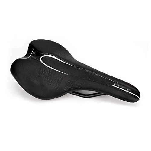 Sièges VTT : LKJYBG Selle de vélo en cuir synthétique ergonomique ultra léger et souple - Accessoires pour VTT et vélo de route - Noir