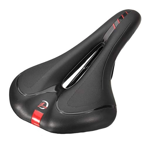 Sièges VTT : LMIAOM VTT Vélo Gel Selle Confort vélo Coussin d'assise Pad Outil de réparation de pièces Accessoires (Color : Red)