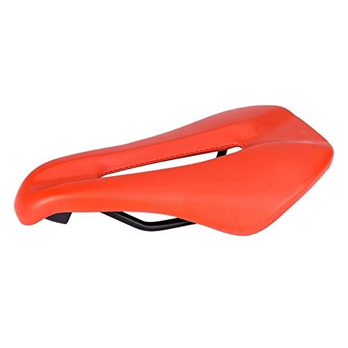 Sièges VTT : Lzcaure Coussin de selle de vélo creux ultra léger pour VTT ou vélo de route - Accessoires pour homme et femme - Taille : 146 mm - Couleur : rouge