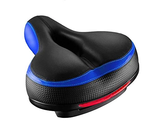 Sièges VTT : MELKEVDY Selle Vélo Siège De Vélo Confortable avec Creux Coussin Respirant Rembourrage en Mousse Siège Vélo / VTT avec Bande Réfléchissante Bike Seat Saddle Bicyclette Cyclisme, Bleu