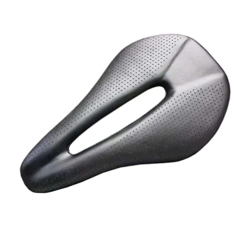 Sièges VTT : NANXIANG Jisheng Store 142g Fibre de Carbone Route VTT Selle Utiliser 3k T800 Carbone matériau Coussinets Super léger Cuir Coussins Monter vélo siège Durable Product (Color : Noir)