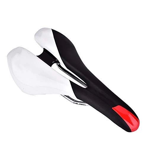 Sièges VTT : needlid Coussin de siège de vélo, Durable, Confortable, Antichoc, Exquis, Selle Bilke en Cuir PU Ergonomique pour vélo de Montagne pour l'extérieur(Noir et Blanc)