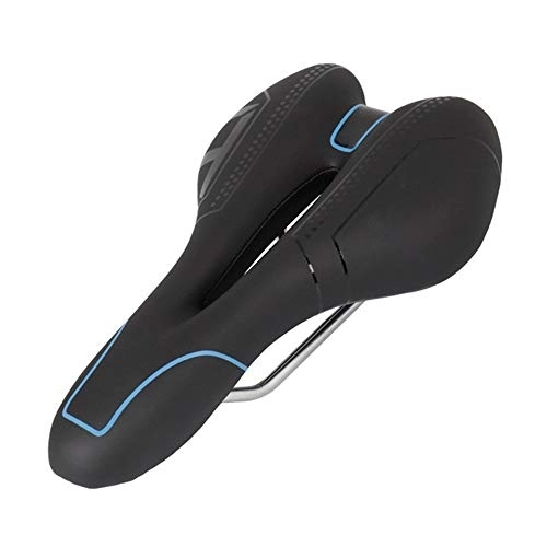 Sièges VTT : NJZYB Seat vélo Silicone, Anti-Choc Confortable vélo Selle, Route imperméable Professionnelle Selle de vélo, Hommes, Femmes, Équitation Vélo, VTT, Bleu