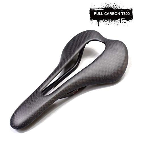 Sièges VTT : Nouveau Big Hollow Bike Carbon Selle 3K Route Carbone Vlo de Montagne Selle VTT Fibre de Carbone vlo Selle Accessoires Matt