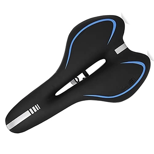 Sièges VTT : NXW Selle Velo Gel VTT ImperméAble Ultra Confortable Chocs Respirant SièGe De VéLo pour Homme Et Femme, pour Bicyclette / VTT / VéLo De Route, Bleu