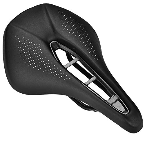 Sièges VTT : OhhGo Coussin de selle de vélo en cuir PU noir durable pour vélo de montagne ou de route