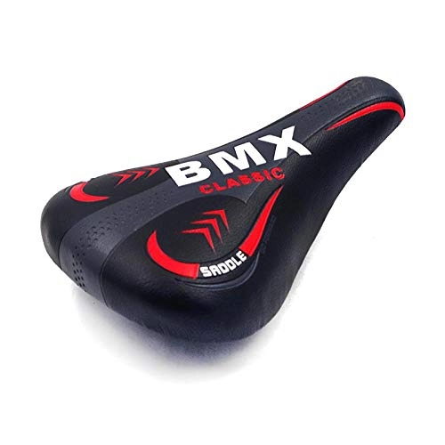 Sièges VTT : OMGPFR Selle de vélo des Gamins BMX Sports de Plein air Coussin de vélo Courses Extrême Lumière de compétition Selle de vélo Les Enfants Vélo de Selle pour Accessoires VTT, Noir