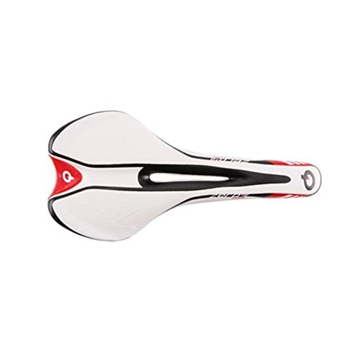 Sièges VTT : PACPL Selle Selle Vélo Course VTT Route Montagne Vélo Tout-Terrain Seat Gravel Vélo Vélo Selle Mat Velo (Color : White)