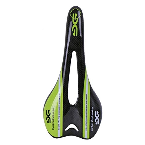 Sièges VTT : Piore Nouveau Design Selle de vélo vélos de Route en Fibre de Carbone selles VTT Selle siège Avant vélo Coussin pièces de vélo, Vert Brillant 3119