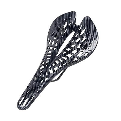 Sièges VTT : PJSQ Selle de VTT Spider Hollow Seat Confortable Respirant en Carbone