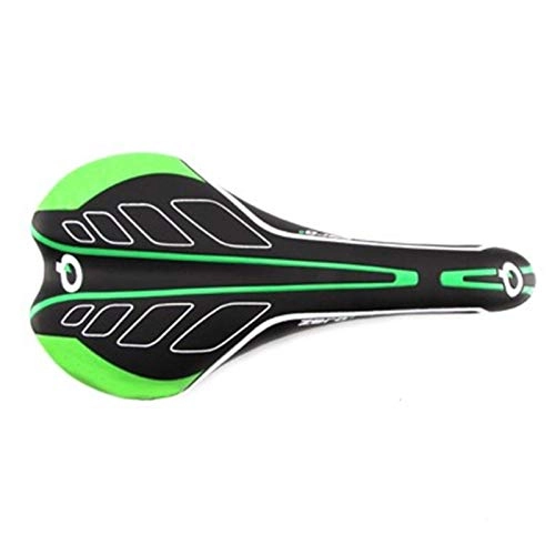 Sièges VTT : PPLAS Selle de vélo de course Vtt pour vélo de route, VTT, tout-terrain, Sillin Bicleta Gravel Selle de vélo confortable pour homme (couleur : 1 noir et vert)