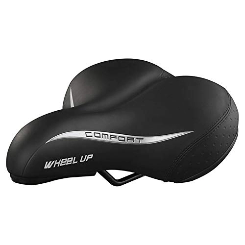 Sièges VTT : PPLAS Selle de vélo ultralégère avec absorption des chocs et design réfléchissant, accessoires de vélo pour VTT, route, VTT, confort pour homme (couleur : noir)