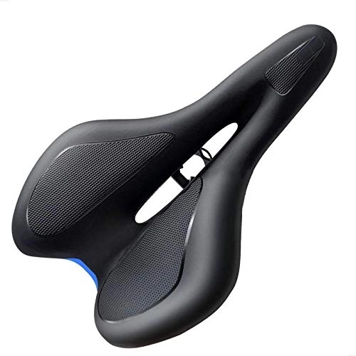 Sièges VTT : QIHQIHX Confortable Selle, ​Ergonomique avec Imperméable Et Respirant Siège De Vélo, Selle De Vélo avec ​Creux, pour Bicyclette / VTT / Vélo De SPI, Bleu