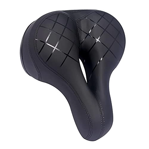 Sièges VTT : QSMGRBGZ Siège À Vélos - Super Léger Épaississant Selle De VTT De Montagne, Selle À Vélo Respirante Imperméable, pour Vélo Route / Exercice (10, 2 * 8, 66 * 2.4In), Noir, 26 * 22 * 6cm