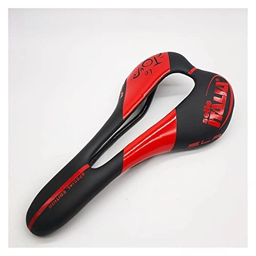 Sièges VTT : QUQU siège de vélo Selle en Fibre de Carbone Selle Ultra Lumière Selle Selle VTT VTT (Color : Red)