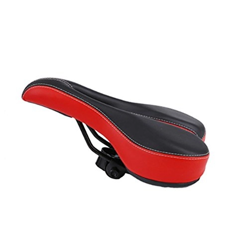 Sièges VTT : Sarahjers-Sport quipement Vlo Vlo Universelle Selle - Confortable et Coussin Vlo VTT paissie Selle Coussin quipement Vlo (Couleur : Rouge)