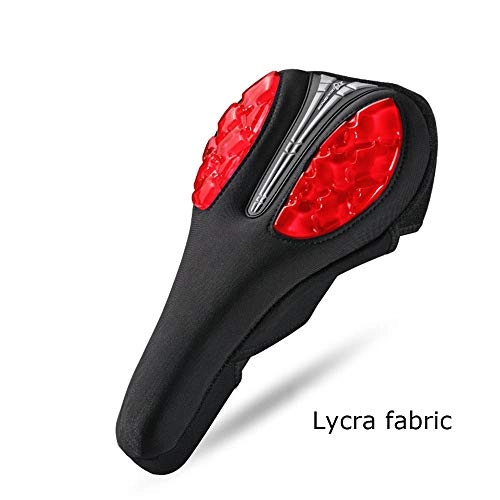 Sièges VTT : Sarahjers-Sport Équipement Vélo Coussin de vélo de Couverture de Silicone Epaississant Homme VTT Équitation Coussin de Selle Seat Lycra Grille Tissu Équipement de vélos Équipement Vélo