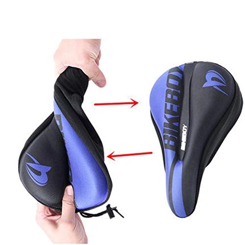 Sièges VTT : Sarahjers-Sport Équipement Vélo Four Seasons Universal Silicone Montagne Coussin vélo éponge vélo Couverture de vélos Equitation (Couleur : Bleu)