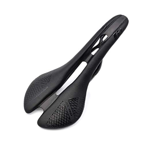 Sièges VTT : Selle de Bicyclette - Selle de Bicyclette Sport Style de Fibre de Carbone Selle de Bicyclette Forte duret Microfibre Ultra-lgre pour vlo de Route vlo de Montagne, Black