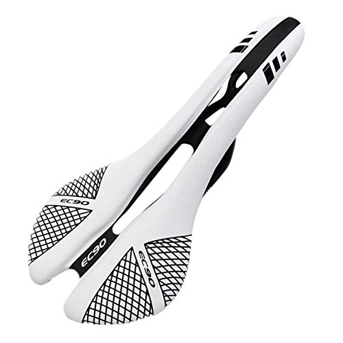 Sièges VTT : Selle De Velo Confortable Selle VTT Accessoires vélo Siège de Vélo de Montagne Siège de vélo Coussin Gel Couverture De Siège De Vélo White, Free Size