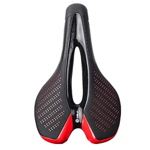 Sièges VTT : Selle De Velo Confortable Selle VTT Homme Selle de Bicyclette Accessoires vélo Siège de vélo Coussin Accessoires de vélo pour Hommes Red, Free Size