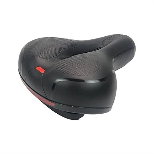 Sièges VTT : Selle de vélo confortable creuse pour VTT Taille unique Noir et rouge