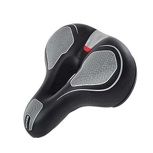 Sièges VTT : Selle de vélo, Confortable Hommes Femmes siège de vélo Coussin, Ergonomique, avec Boule d'Amortisseur à Double Ressort, avec Bande Réfléchissante, pour Bicyclette / VTT / Vélo de Route