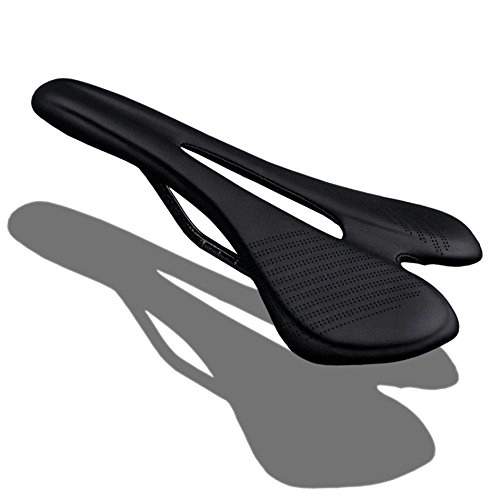 Sièges VTT : Selle de vélo confortable siège de vélo, siège arrière de vélo VTT coussin souple en cuir PU siège de porte-bagages arrière vtt vélo de route confort vtt large siège de vélo selle de vélo en fibre de