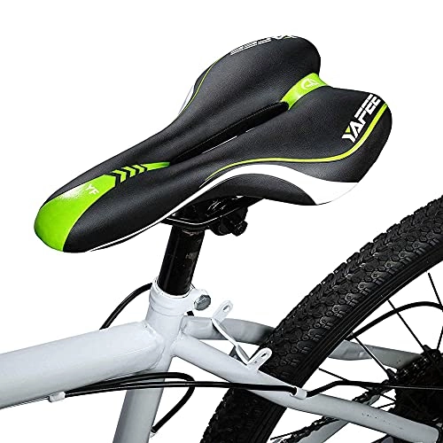 Sièges VTT : Selle de vélo en gel - Selle creuse ergonomique - Selle de vélo VTT en acier éponge souple - Coussin élastique à rebond lent